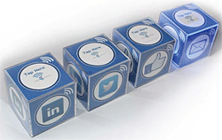 Linkedin, Twitter, Facebook and Email.