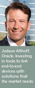 Judson Althoff, Oracle: Investing in tools to link end-to-end devices with solutions that the market needs