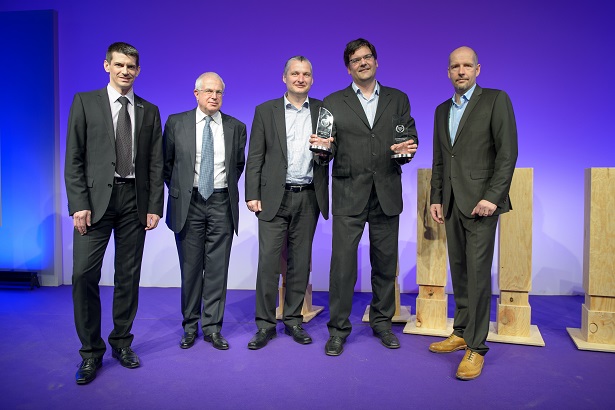 The qipp  team, winners of the Overall Award for IoT / M2M Innovation