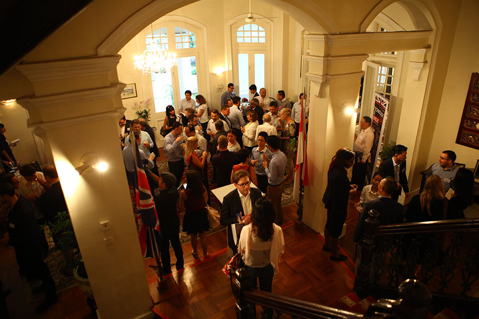 Networking reception with investors at the British High Commissioner's residence