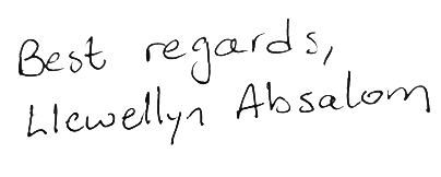 Llewellyn Absalom signature